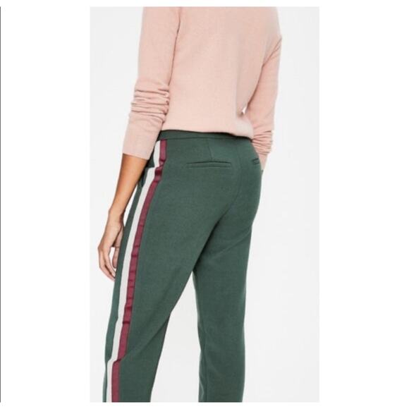 Boden Size Green Bristol Tuxedo Stripe Pants White Red 12R - Picture 5 of 9